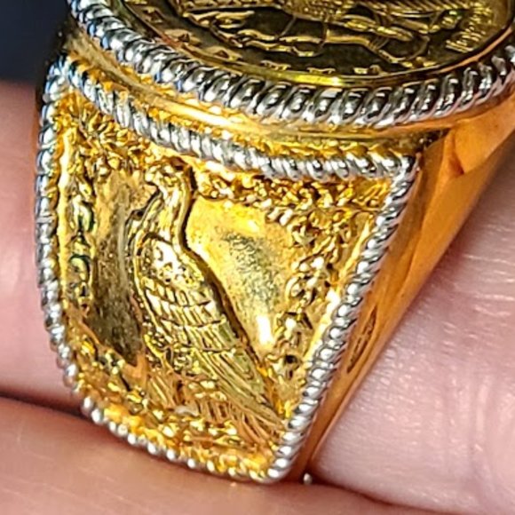 Men's Indian head Ring - Picture 5 of 5